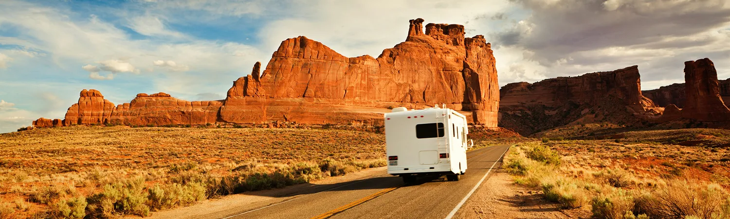 RV camping under stars